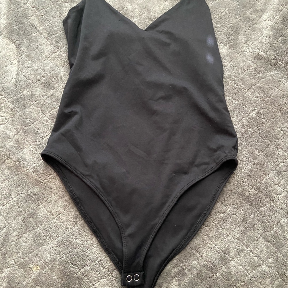 Forever 21 black spandex jumpsuit